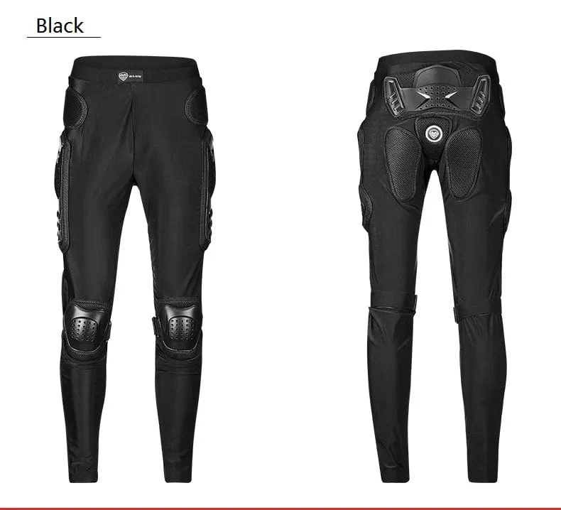 SULAITE Motorrad-Panzerhose, Motocross-Hose, lange Rüstung, Knie- und Hüftschutz, Shorts für Motorradfahren und Rennausrüstung