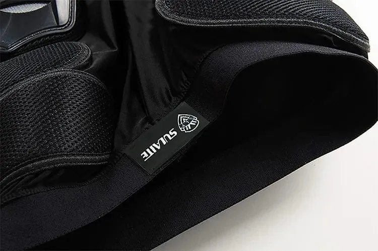 SULAITE Motorrad-Panzerhose, Motocross-Hose, lange Rüstung, Knie- und Hüftschutz, Shorts für Motorradfahren und Rennausrüstung