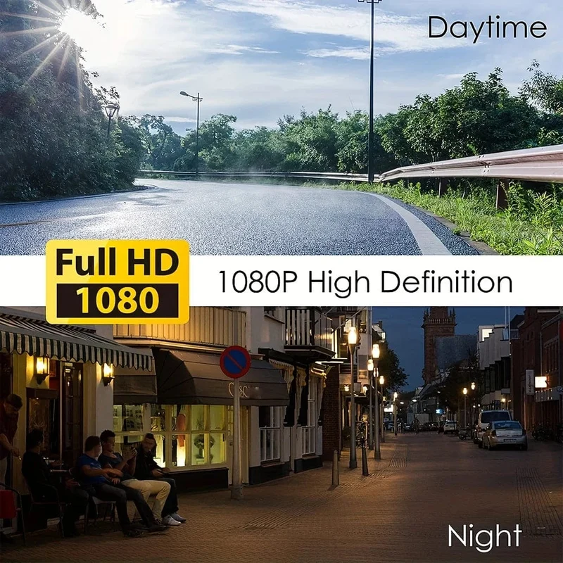 3-Kanal-WiFi-Dashcam, Rückfahrkamera mit IR-Nachtsicht-Loop-Aufnahme und 3-Zoll-IPS-Bildschirm, 1080P, 3 Kameras, Auto-DVR, Autozubehör