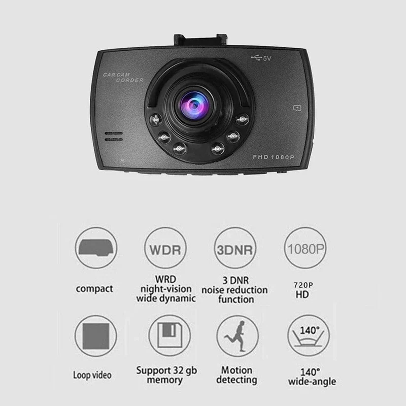 1080P Dashcam für Autos Mini Kamera Auto DVR Video Recorder Frontkamera für Fahrzeug Black Box Nachtsicht Autozubehör