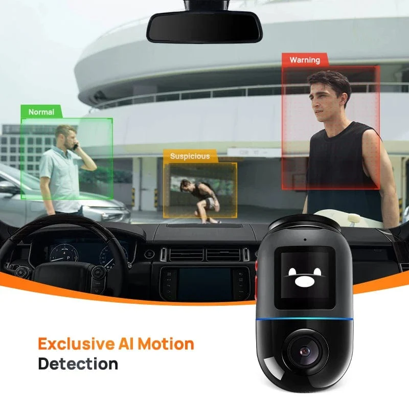 70mai Dash Cam Omni X200 360 ° Volle Ansicht Eingebautes GPS ADAS 70mai Auto DVR X200 Kamera 24H Parkmonitor eMMC Speicher AI Motion