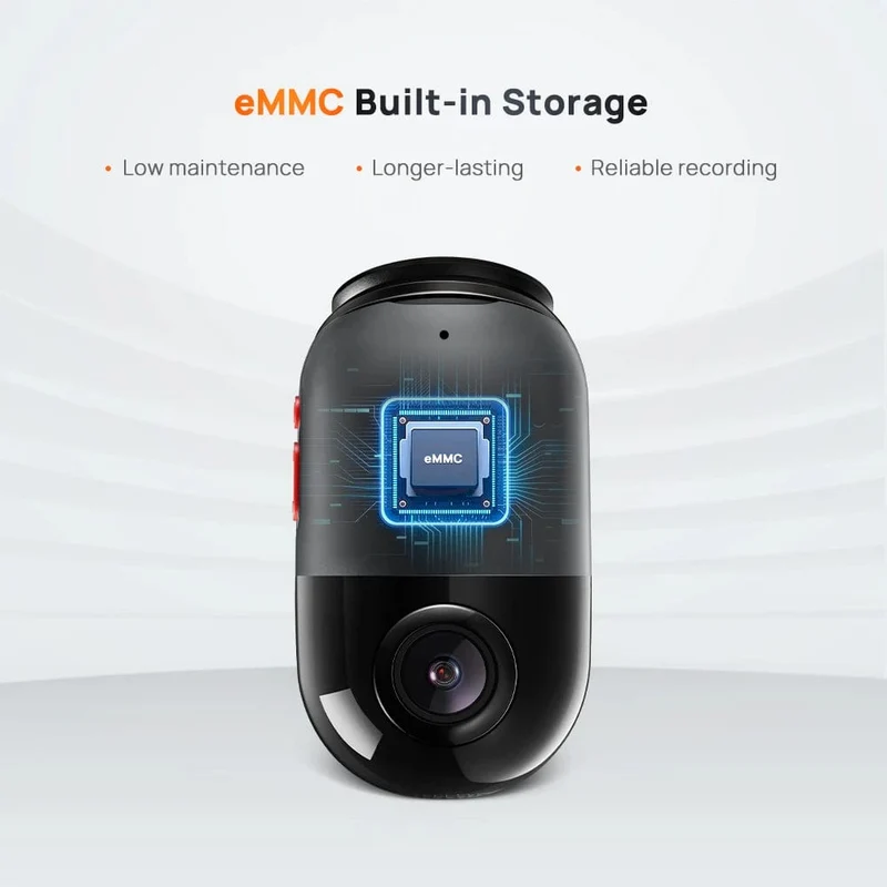 70mai Dash Cam Omni X200 360 ° Volle Ansicht Eingebautes GPS ADAS 70mai Auto DVR X200 Kamera 24H Parkmonitor eMMC Speicher AI Motion