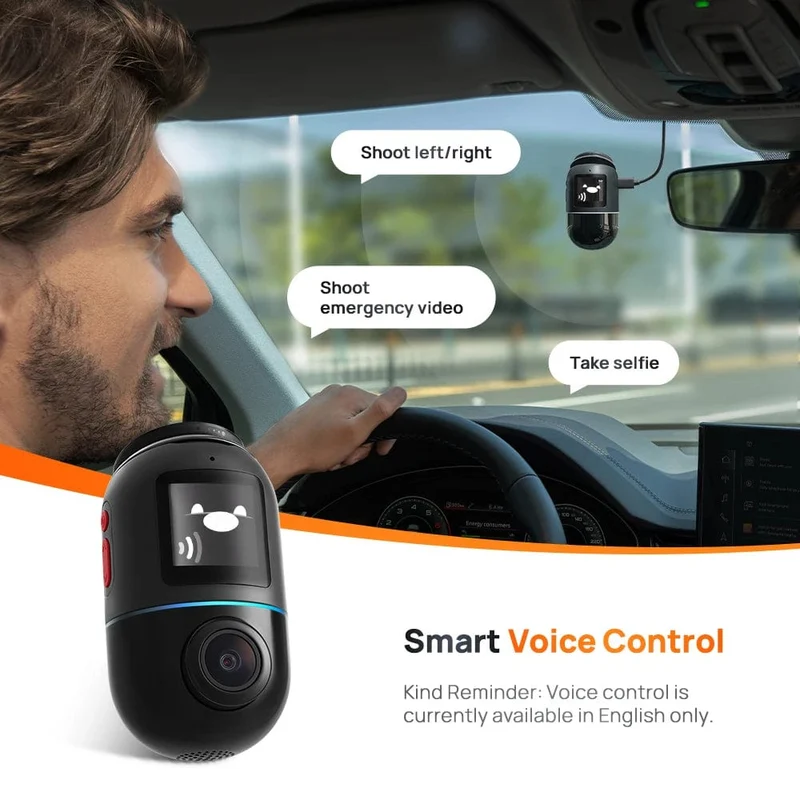70mai Dash Cam Omni X200 360 ° Volle Ansicht Eingebautes GPS ADAS 70mai Auto DVR X200 Kamera 24H Parkmonitor eMMC Speicher AI Motion