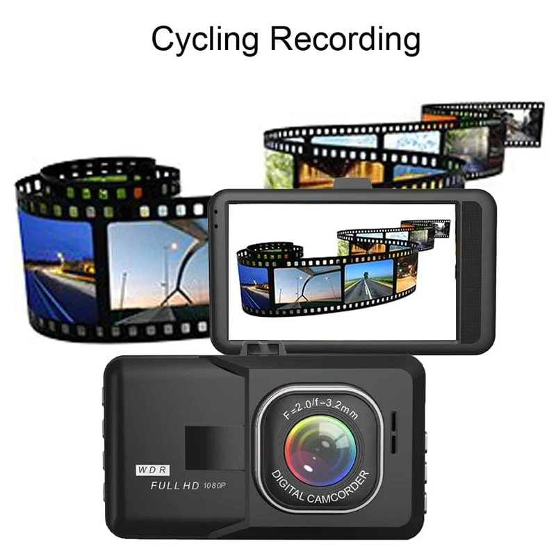 XUSHIDZ NEU 1080P HD Dashkamera Loop-Aufnahme Auto Fahrzeug DVR Videorecorder Dashcam Nachtsicht 24h Parkmonitor G-Sensor
