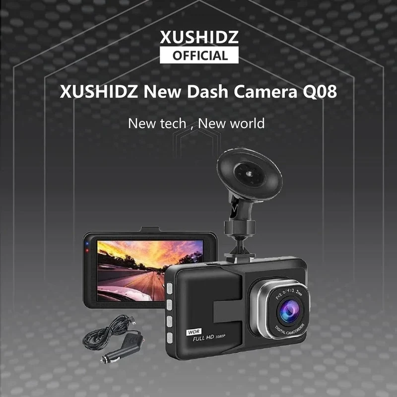 XUSHIDZ NEU 1080P HD Dashkamera Loop-Aufnahme Auto Fahrzeug DVR Videorecorder Dashcam Nachtsicht 24h Parkmonitor G-Sensor