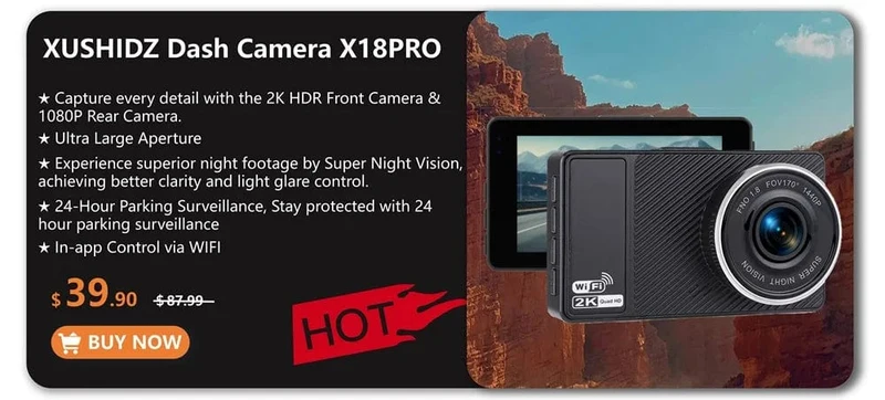 XUSHIDZ 1080P Dashkamera Autokamera Nachtsicht Fahrzeugvideorecorder Dashcam DVR Loop-Aufnahme Q02 Hohe Kosteneffektivität