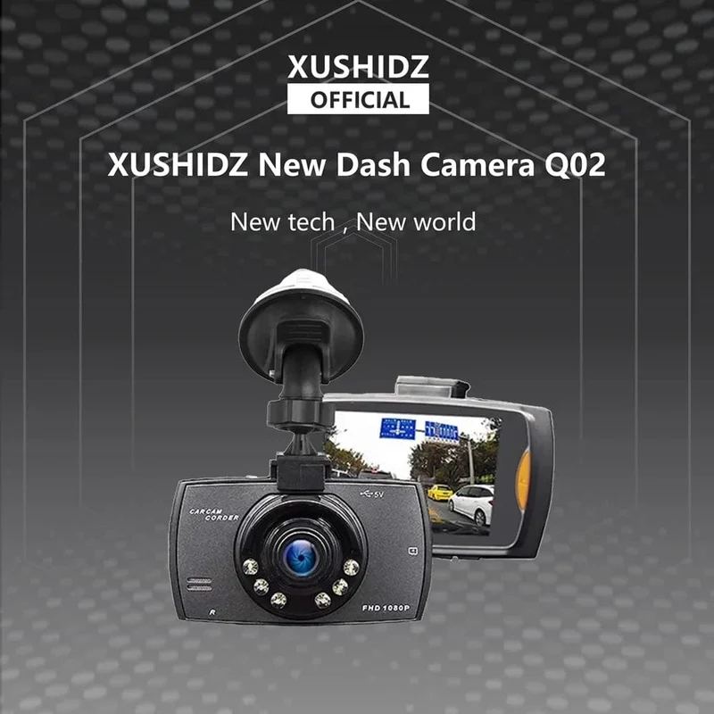 XUSHIDZ 1080P Dashkamera Autokamera Nachtsicht Fahrzeugvideorecorder Dashcam DVR Loop-Aufnahme Q02 Hohe Kosteneffektivität