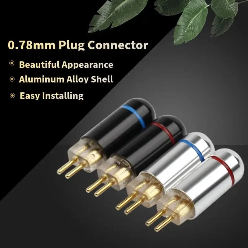 DIY 2 Pin 0.78mm Stecker Audio Stecker Kopfhörer Terminal Für Löten W4R UM3X UE18 JH16 ES3 Kopfhörer Unterhaltungselektronik