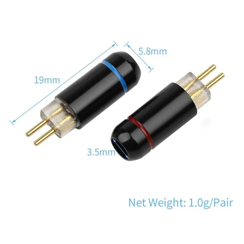 DIY 2 Pin 0.78mm Stecker Audio Stecker Kopfhörer Terminal Für Löten W4R UM3X UE18 JH16 ES3 Kopfhörer Unterhaltungselektronik