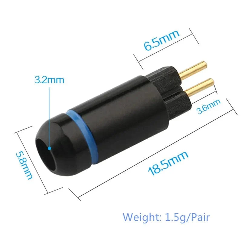 DIY 2 Pin 0.78mm Stecker Audio Stecker Kopfhörer Terminal Für Löten W4R UM3X UE18 JH16 ES3 Kopfhörer Unterhaltungselektronik