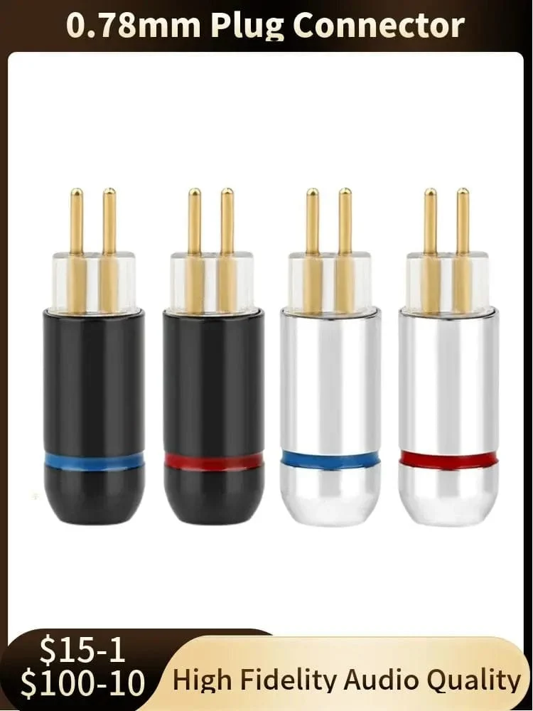 DIY 2 Pin 0.78mm Stecker Audio Stecker Kopfhörer Terminal Für Löten W4R UM3X UE18 JH16 ES3 Kopfhörer Unterhaltungselektronik