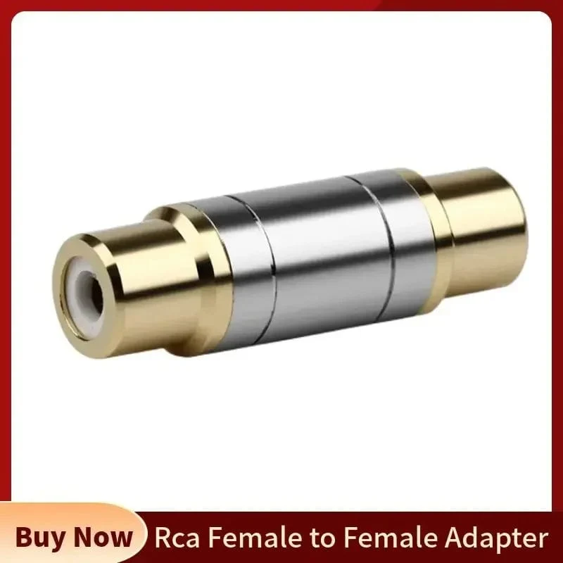 RCA-Stecker Audio-Adapter Buchse auf Buchse Konverter Mikrofon AV-Adapter für Heimverstärker Lautsprecher Unterhaltungselektronik