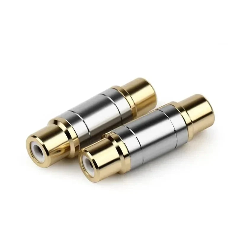 RCA-Stecker Audio-Adapter Buchse auf Buchse Konverter Mikrofon AV-Adapter für Heimverstärker Lautsprecher Unterhaltungselektronik
