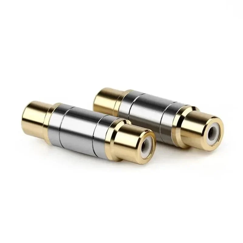 RCA-Stecker Audio-Adapter Buchse auf Buchse Konverter Mikrofon AV-Adapter für Heimverstärker Lautsprecher Unterhaltungselektronik
