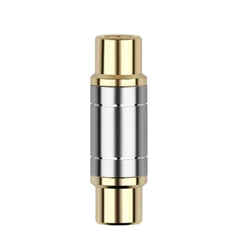 RCA-Stecker Audio-Adapter Buchse auf Buchse Konverter Mikrofon AV-Adapter für Heimverstärker Lautsprecher Unterhaltungselektronik