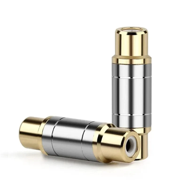 RCA-Stecker Audio-Adapter Buchse auf Buchse Konverter Mikrofon AV-Adapter für Heimverstärker Lautsprecher Unterhaltungselektronik