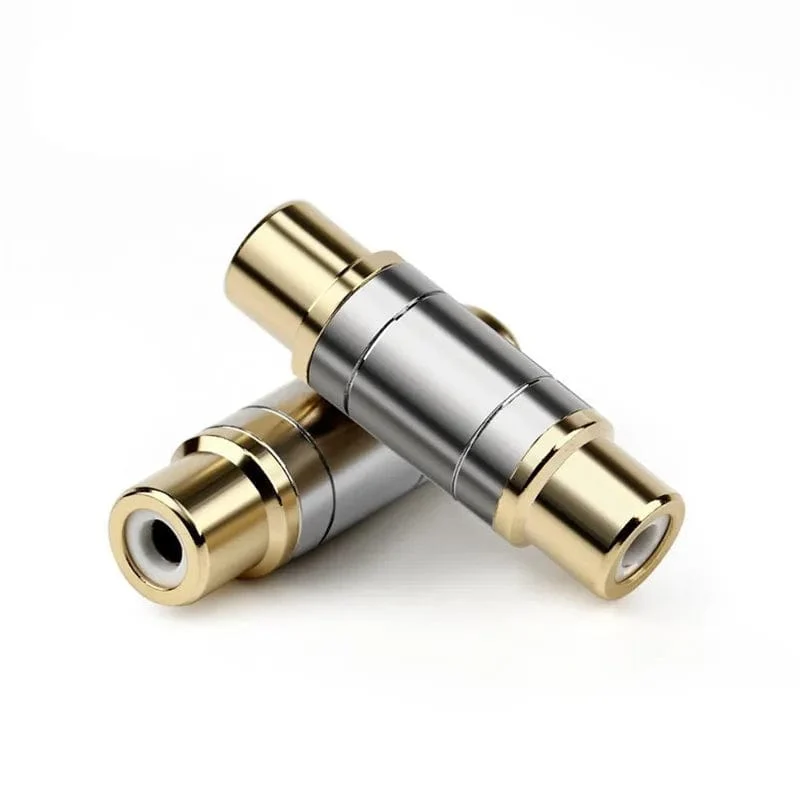 RCA-Stecker Audio-Adapter Buchse auf Buchse Konverter Mikrofon AV-Adapter für Heimverstärker Lautsprecher Unterhaltungselektronik
