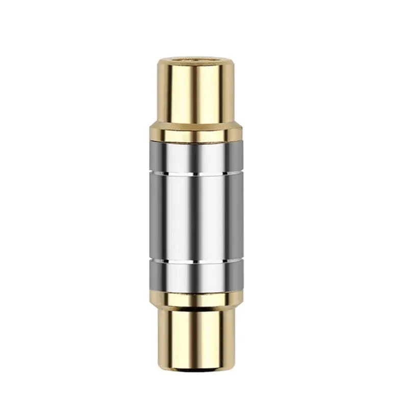 RCA-Stecker Audio-Adapter Buchse auf Buchse Konverter Mikrofon AV-Adapter für Heimverstärker Lautsprecher Unterhaltungselektronik