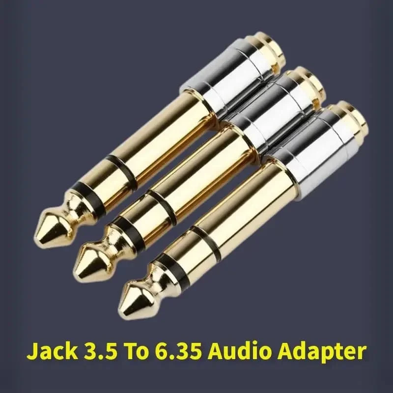 Verbraucherelektronik Jack 3.5 bis 6.35 Audio-Adapter 6.5 mm bis 3.5 mm Konverter Stecker Buchse Kopfhörerstecker 6.3 mm 6.5