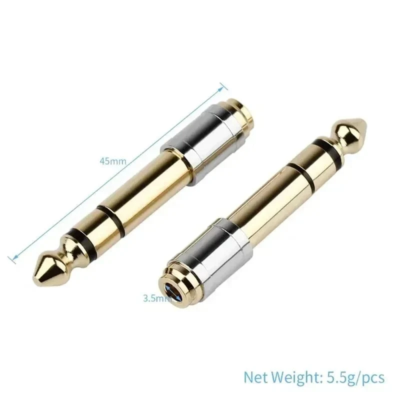 Verbraucherelektronik Jack 3.5 bis 6.35 Audio-Adapter 6.5 mm bis 3.5 mm Konverter Stecker Buchse Kopfhörerstecker 6.3 mm 6.5