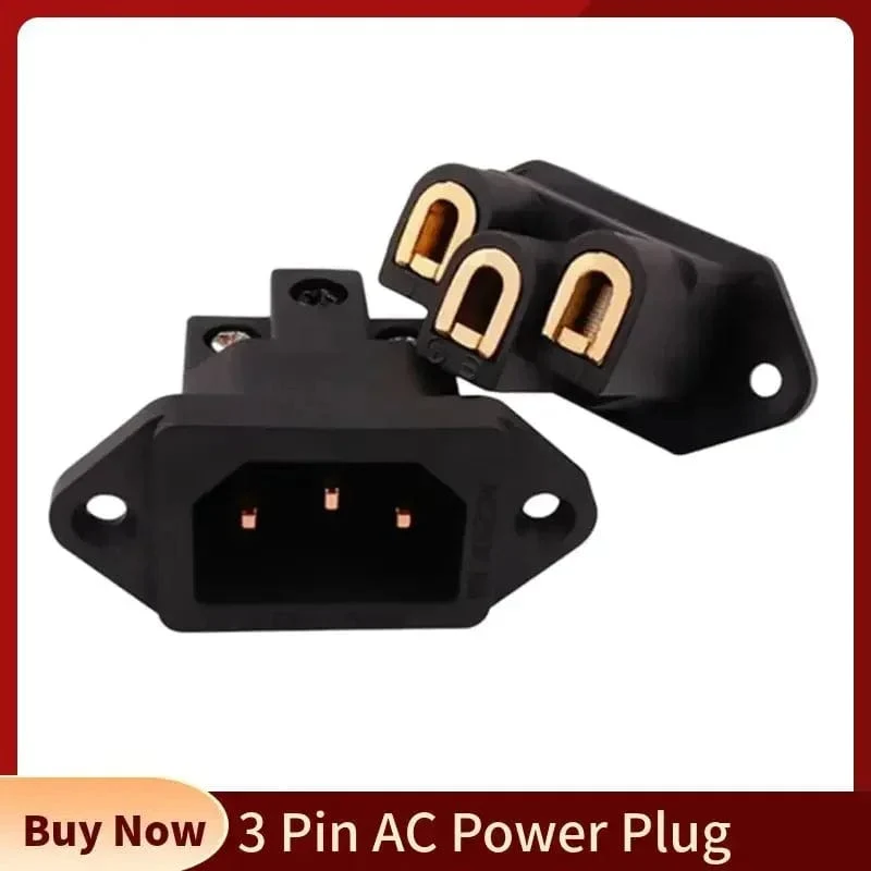 3 Pin AC Power Stecker Stecker IEC Einlass Buchse Verbraucher Elektronik DIY HIFI Verstärker Elektrische Audio Interface Panel Montieren