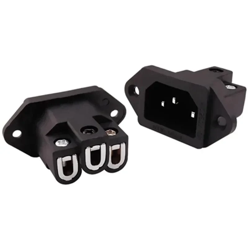 3 Pin AC Power Stecker Stecker IEC Einlass Buchse Verbraucher Elektronik DIY HIFI Verstärker Elektrische Audio Interface Panel Montieren