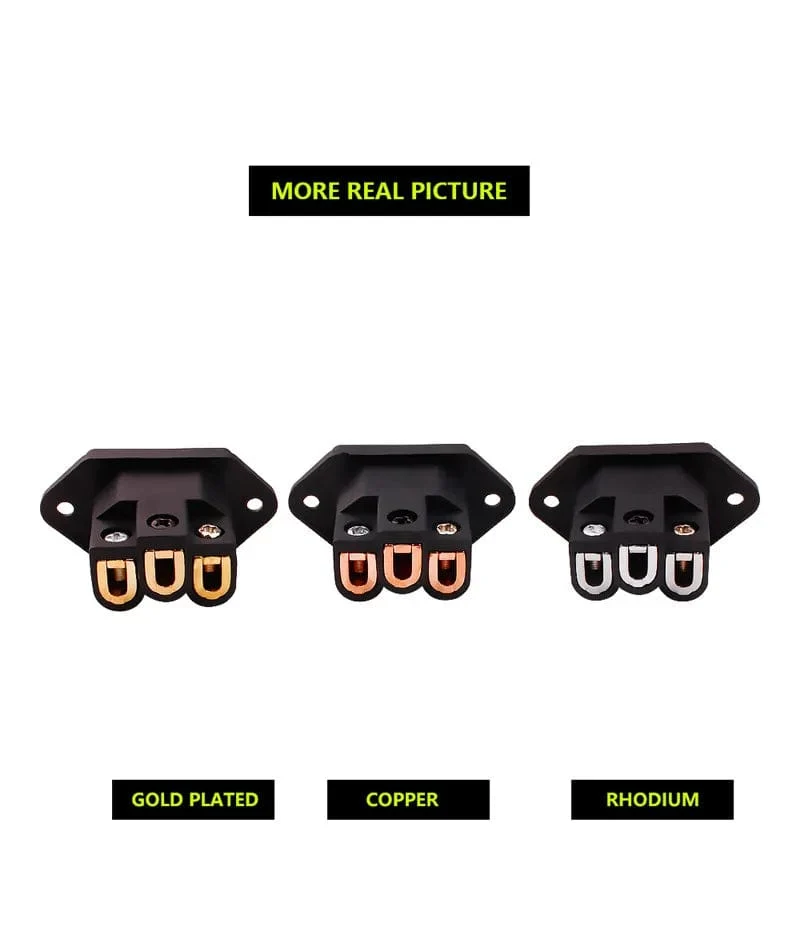 3 Pin AC Power Stecker Stecker IEC Einlass Buchse Verbraucher Elektronik DIY HIFI Verstärker Elektrische Audio Interface Panel Montieren
