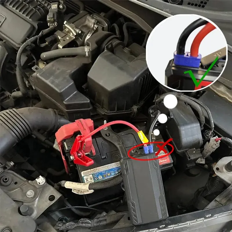 2000A Auto-Starthilfe, 1200A, 12V-Ausgang, tragbares Not-Start-Ladegerät für Autos, Booster-Batterie-Startgerät