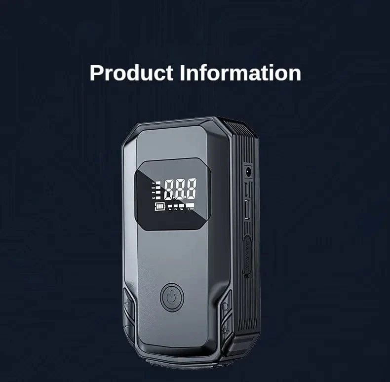 Auto Starthilfe Power Bank Luftpumpe Multifunktions-Luftkompressor Inflator Tragbarer Batteriestarter Auto Elektrogeräte