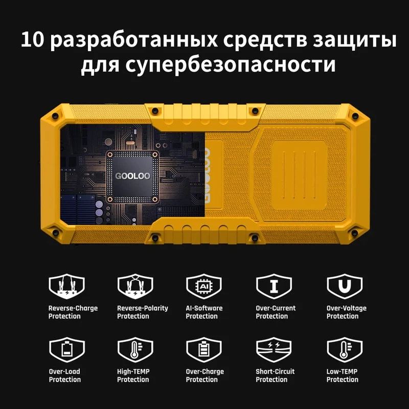 GOOLOO 26800mAh Starthilfe Auto Booster Externe Batterie 4000A Start Power Bank 12V Start Gerät für Benzin Diesel Notfall