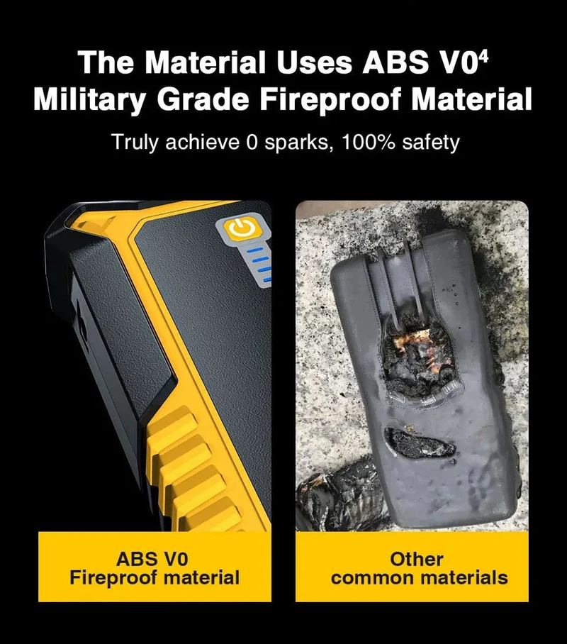 GOOLOO 26800mAh Starthilfe Auto Booster Externe Batterie 4000A Start Power Bank 12V Start Gerät für Benzin Diesel Notfall