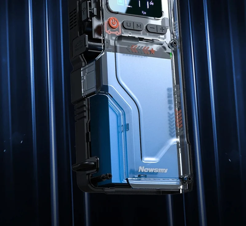 Newsmy 5-in-1-Auto-Starthilfe mit Luftkompressor, 20000 mAh, tragbares Booster-Ladegerät, 2000 A, Auto-Luftpumpe, Batterie-Startgerät