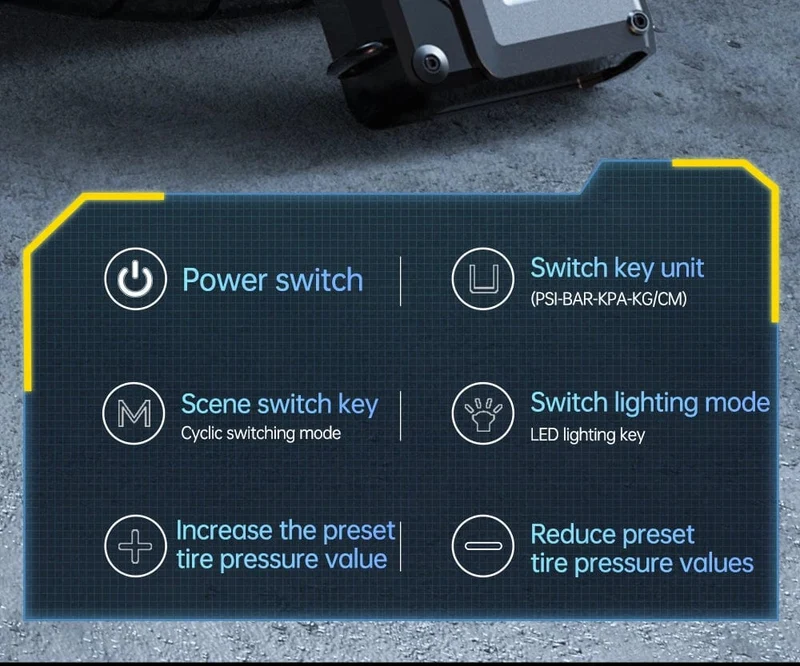 Newsmy 5-in-1-Auto-Starthilfe mit Luftkompressor, 20000 mAh, tragbares Booster-Ladegerät, 2000 A, Auto-Luftpumpe, Batterie-Startgerät