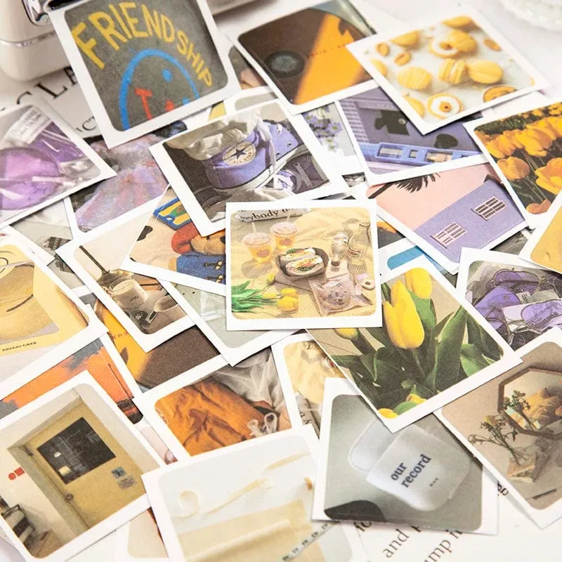 Journamm 30 teile/paket 90 muster/paket Ins Material Aufkleber Buch Scrapbooking Junk Journal Kreative Schreibwaren DIY Deco Aufkleber