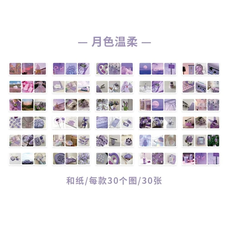 Journamm 30 teile/paket 90 muster/paket Ins Material Aufkleber Buch Scrapbooking Junk Journal Kreative Schreibwaren DIY Deco Aufkleber