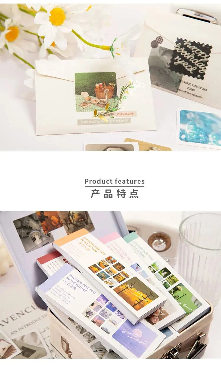 Journamm 30 teile/paket 90 muster/paket Ins Material Aufkleber Buch Scrapbooking Junk Journal Kreative Schreibwaren DIY Deco Aufkleber