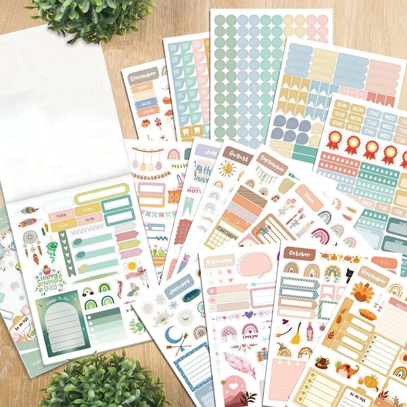 Tag/Woche/Monat Planer Aufkleber Buch DIY Scrapbooking Tagebuch Handbuch Dekorative Material Aufkleber Schreibwaren
