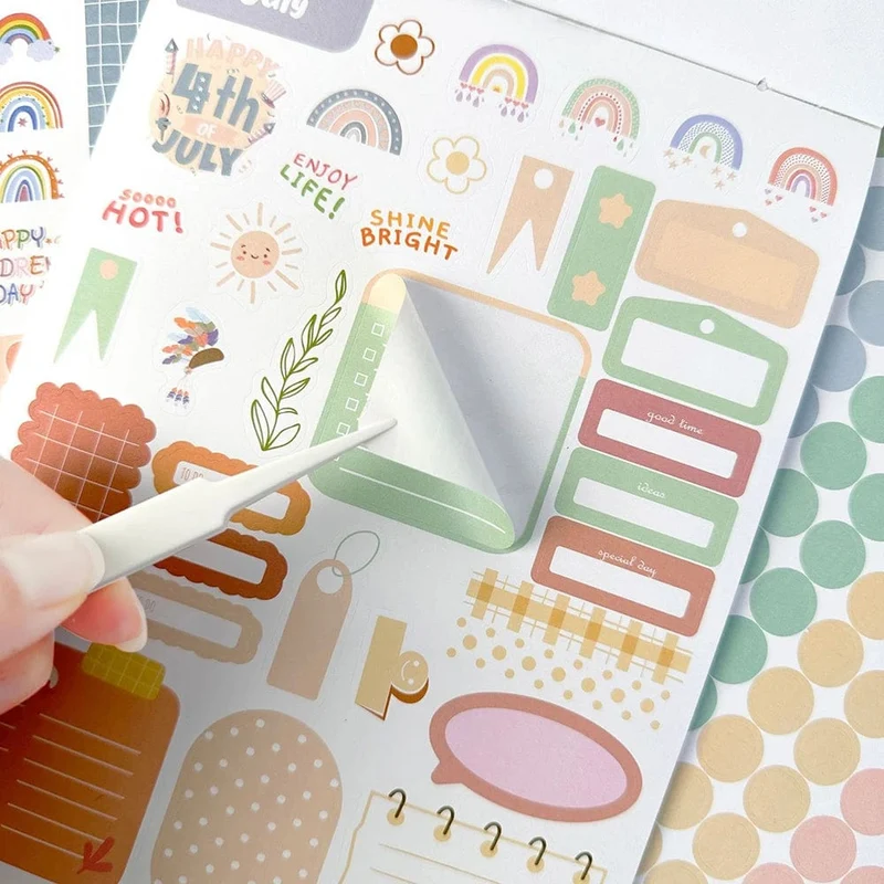 Tag/Woche/Monat Planer Aufkleber Buch DIY Scrapbooking Tagebuch Handbuch Dekorative Material Aufkleber Schreibwaren