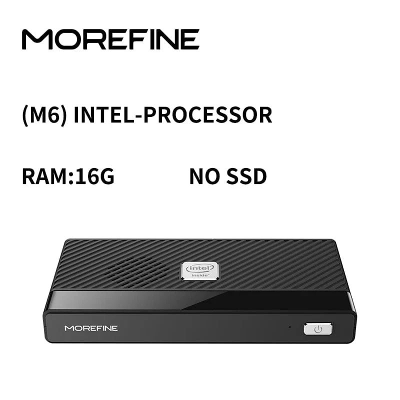 MOREFINE M6 Mini-PC 12. Generation Intel N100/N200 Windows 11Pro DDR5 2933 MHz NVMe SSD Taschencomputer PC HDMI2.0 4K@60Hz WiFi 6 BT5.2