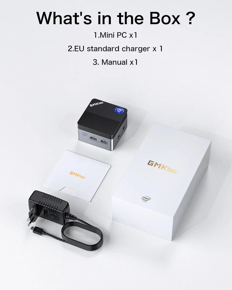 GMKtec KB5 Mini-PC Intel Celeron N5105 Windows 11 Pro 4K Mini-PC DDR4 8 GB RAM 128 GB ROM WiFi5 BT4.2 Desktop-Computer Arbeit