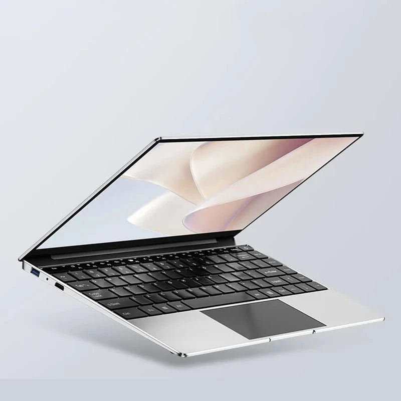 Ultraflacher Laptop 14.1 Zoll, 16 GB RAM, 2 TB SSD, Intel N3700, Notebook, Gamer, 1920 x 1080 Display, Büro-Computer, PC, Windows 11 Pro