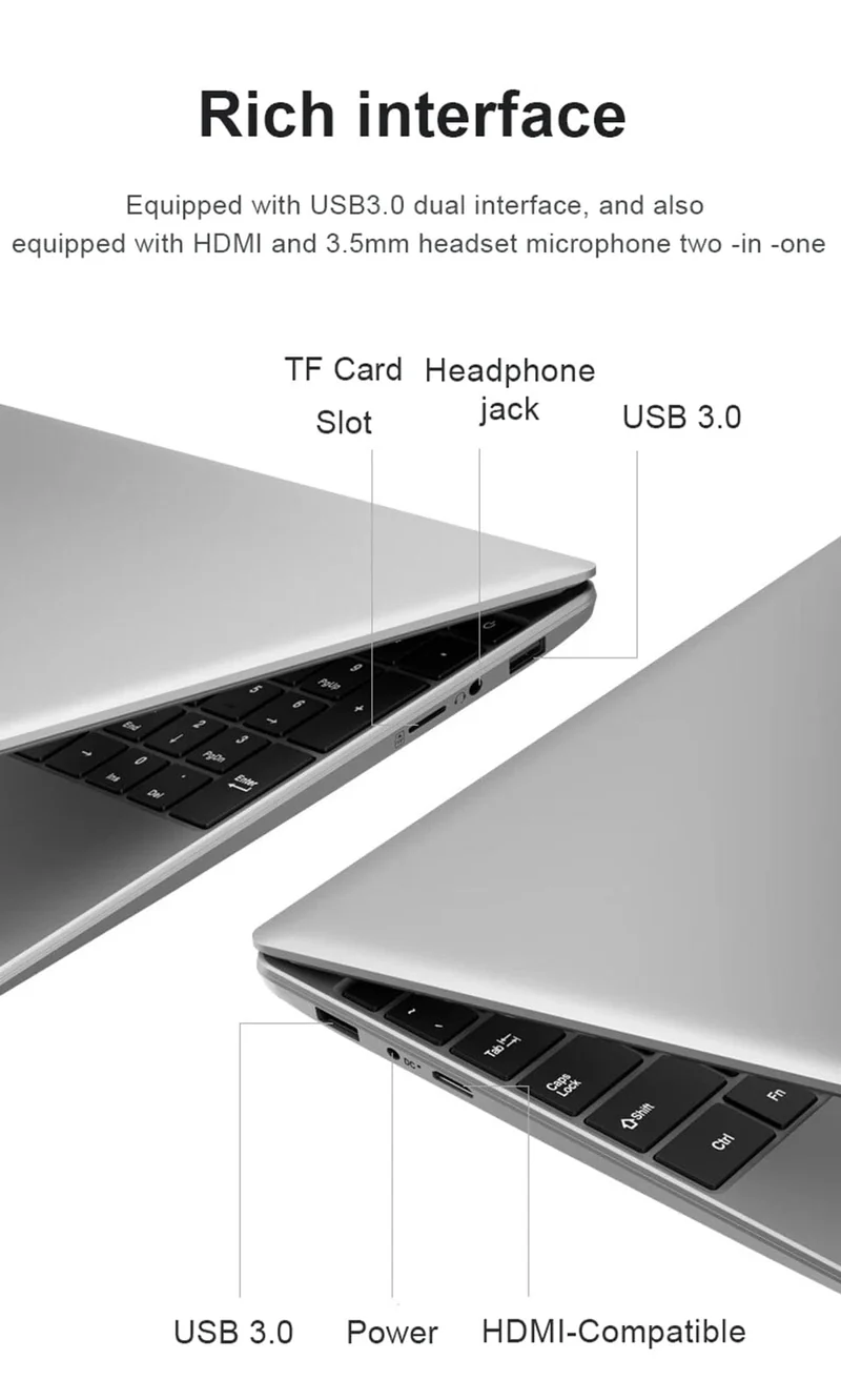 14.1-Zoll-Laptop-Computer Windows 11 Intel Core i9 8950HK 16 GB DDR4 1 TB 2 TB SSD Laptops Büro Arbeitszimmer Gaming Notebook PC Computer