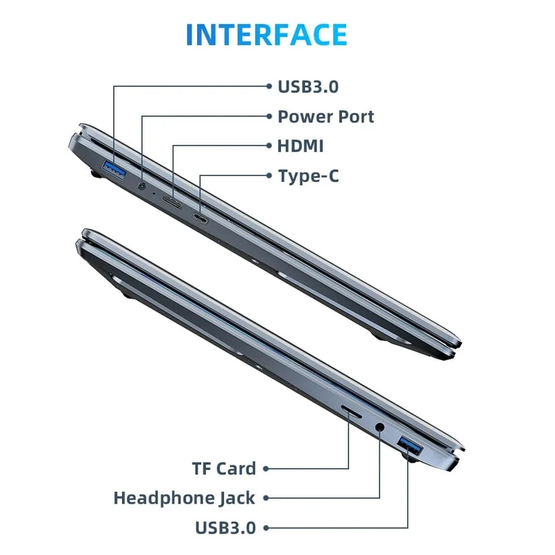 15.6"+7" Dual-Screen-Laptop Intel Celeron N100 32GB 16GB DDR4 RGB-Tastatur mit Hintergrundbeleuchtung Computer Notebook Laptops Touchscreen