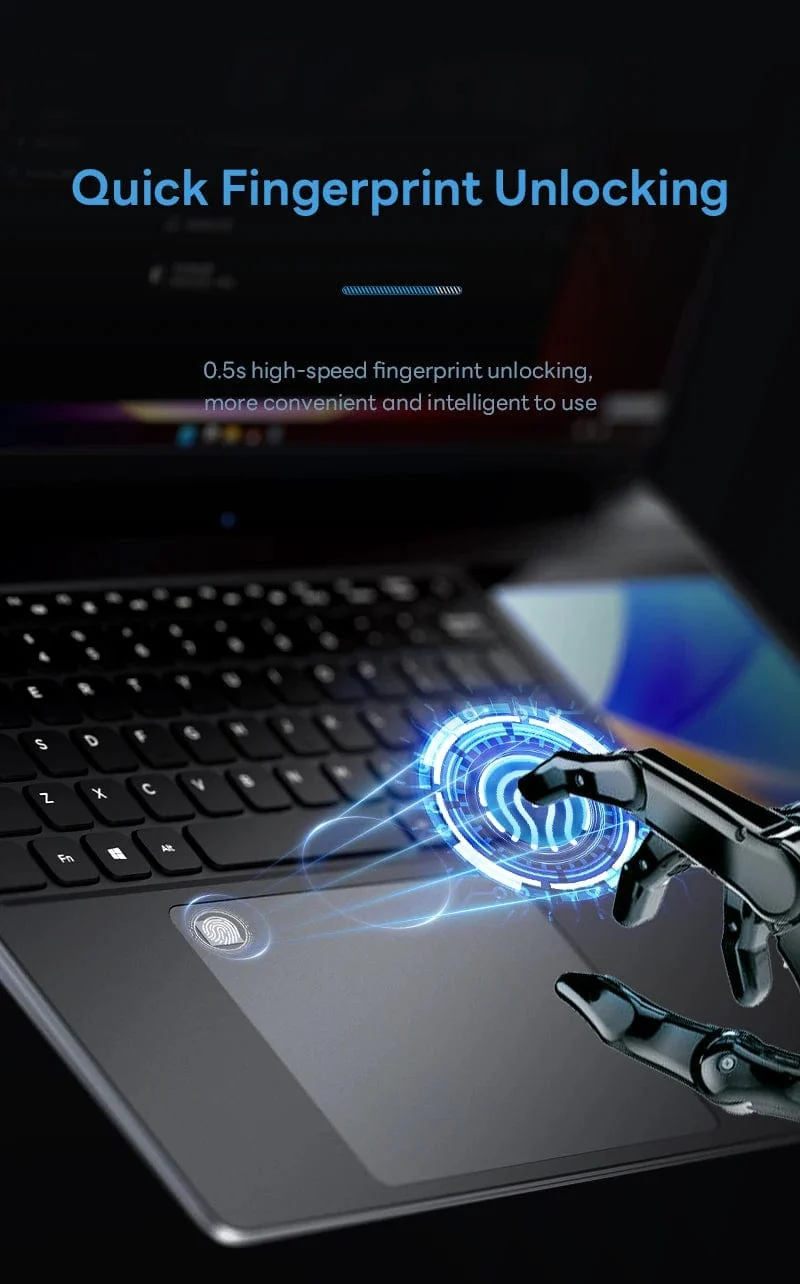 15.6"+7" Dual-Screen-Laptop Intel Celeron N100 32GB 16GB DDR4 RGB-Tastatur mit Hintergrundbeleuchtung Computer Notebook Laptops Touchscreen