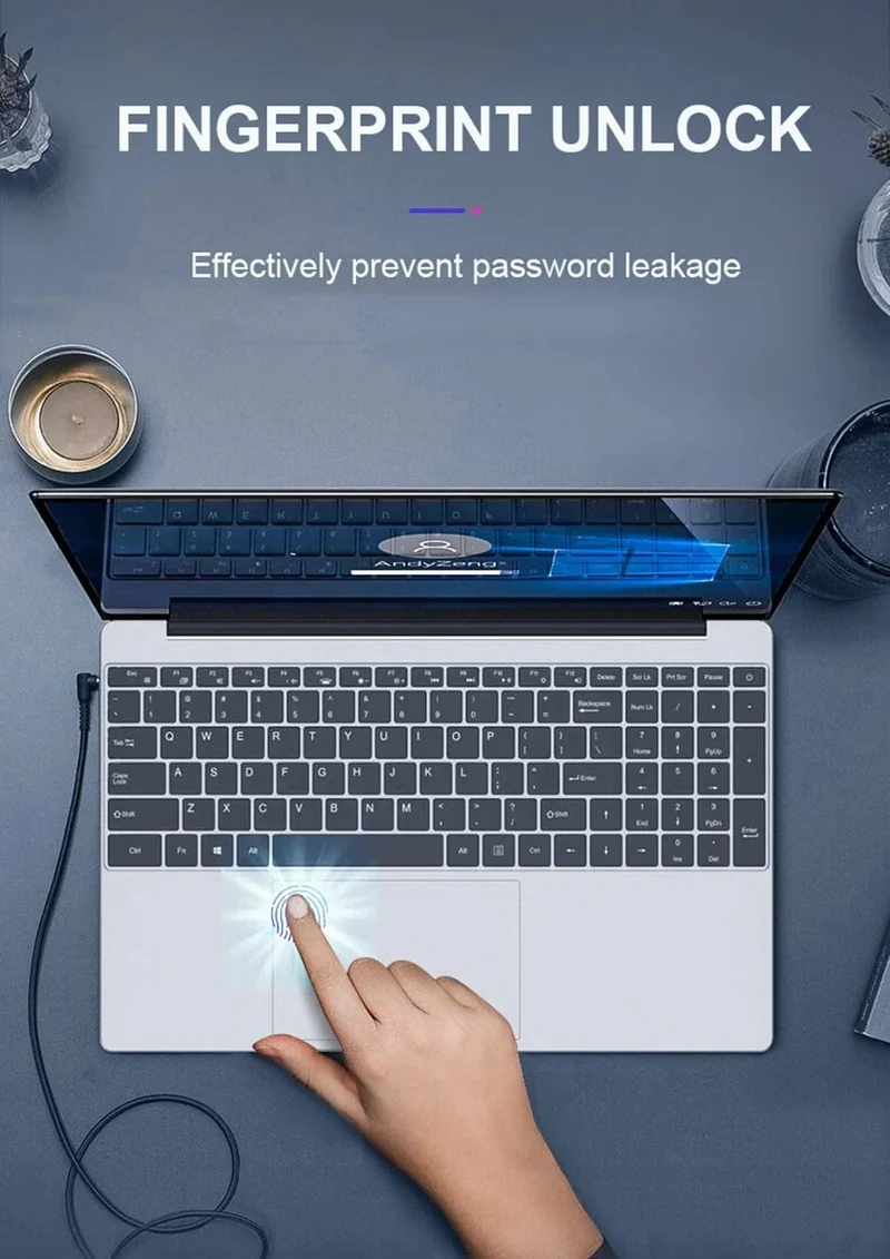 Fingerprint UnIock Notebook Windows 11 Pro 15.6 zoll Laptop Computer PC Gamer Intel Core i7 8500Y Büro Studie Gaming Laptops i7