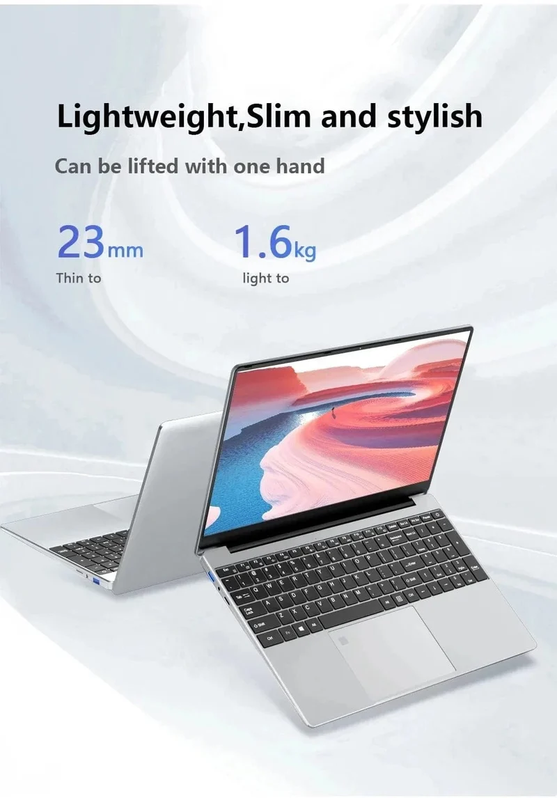 Fingerprint UnIock Notebook Windows 11 Pro 15.6 zoll Laptop Computer PC Gamer Intel Core i7 8500Y Büro Studie Gaming Laptops i7