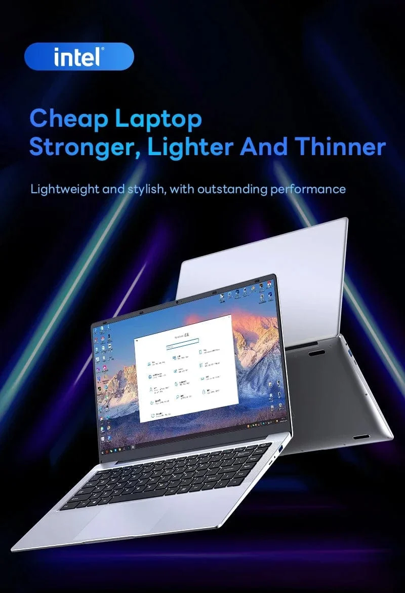 14.1 Zoll tragbarer i7-Laptop-Computer Intel Core i7 7500U 12 GB DDR4 1 TB 2 TB SSD Windows 11 Laptops PC Gamer Büro Arbeitszimmer Notebook