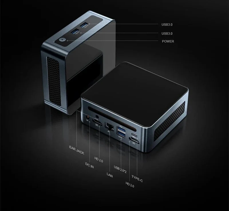 Chatreey AN2P Mini-PC AMD Ryzen 5 5625U 3550H Gaming-Desktop-Computer M.2 NVME SSD 2xDDR4-Steckplatz WIFI6