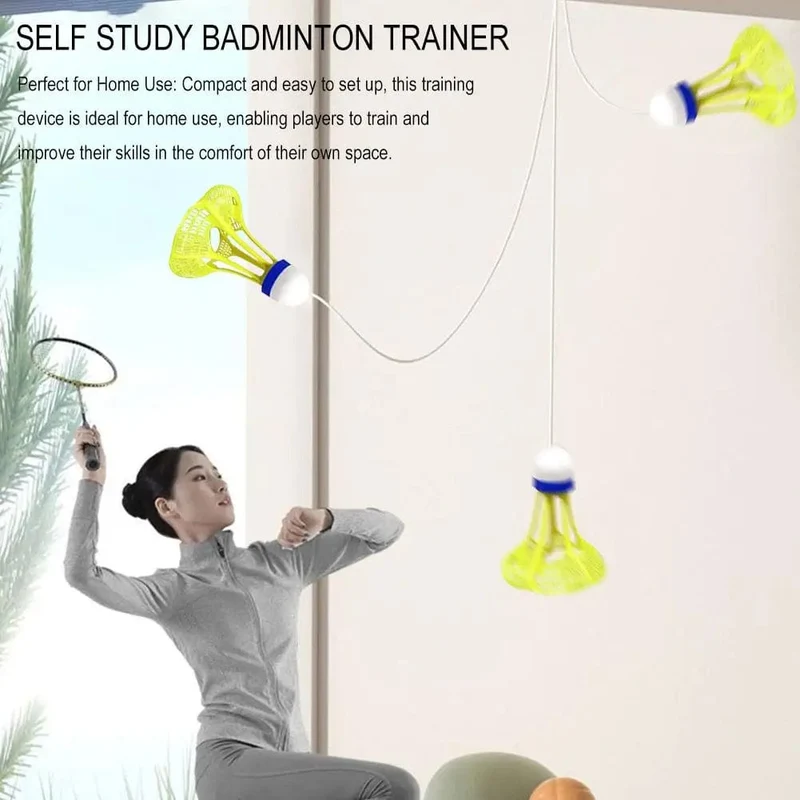 Tragbarer Badminton-Trainer Badminton-Übungsroboter Selbststudium-Training Rebound Badminton-Tool Professionelles Federballzubehör