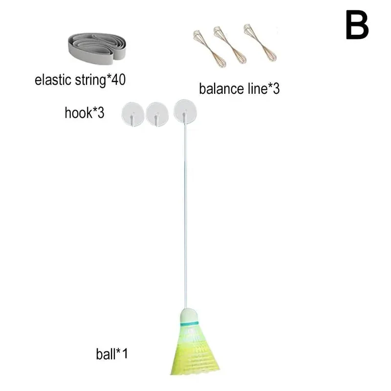 Tragbarer Badminton-Trainer Badminton-Übungsroboter Selbststudium-Training Rebound Badminton-Tool Professionelles Federballzubehör